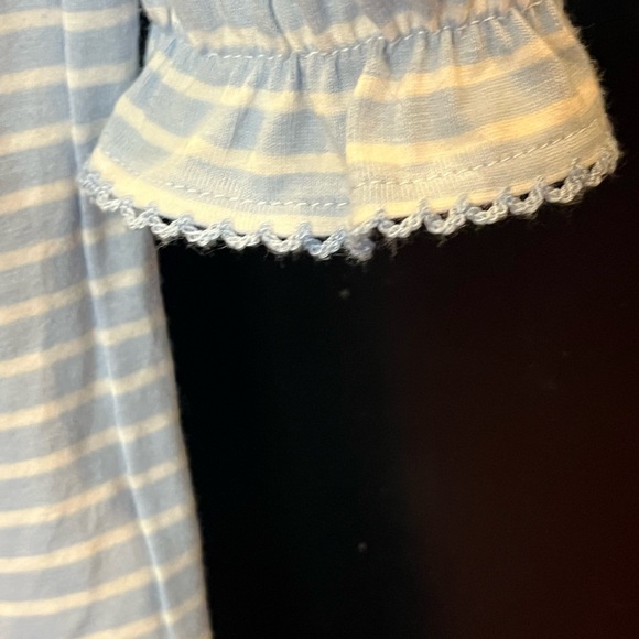 Christmas Outfit Three Santas Dress Size 4 Holiday Peter Pan Collar by Delaney - Picture 4 of 10